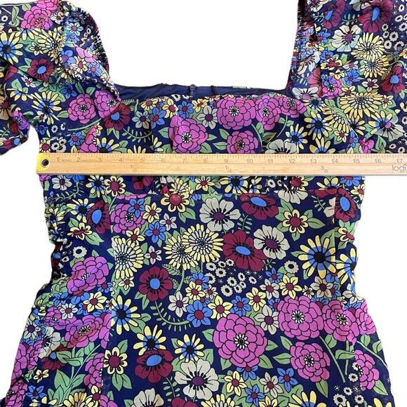 Dolls Kill Current Mood NWT It's A Wild World Mini Dress Floral Sz S - Picture 4 of 8